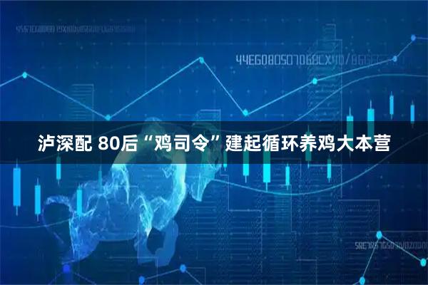 泸深配 80后“鸡司令”建起循环养鸡大本营